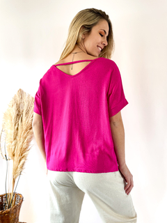 blusa nurit (lino con spandex ) - comprar online