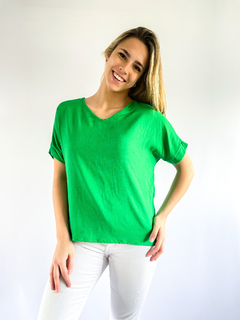 Imagen de blusa nurit (lino con spandex )
