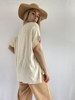 blusa Albi (lino elastizado) - tienda online