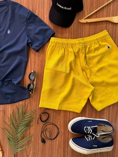 Short Alfaiataria Amarelo na internet