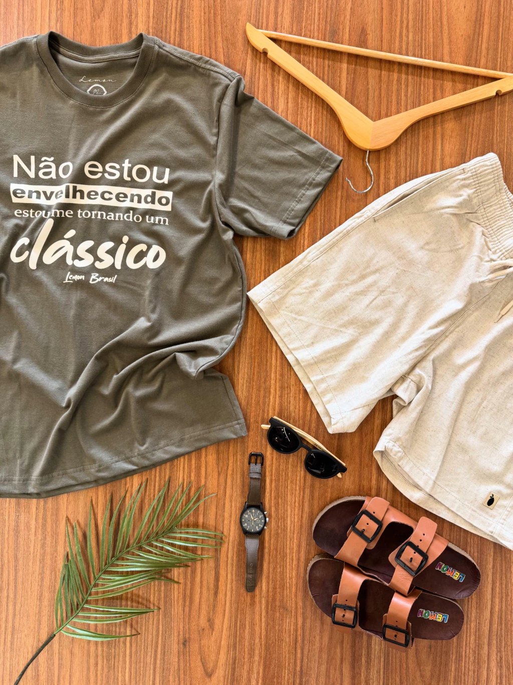 Short linho com elastano Off