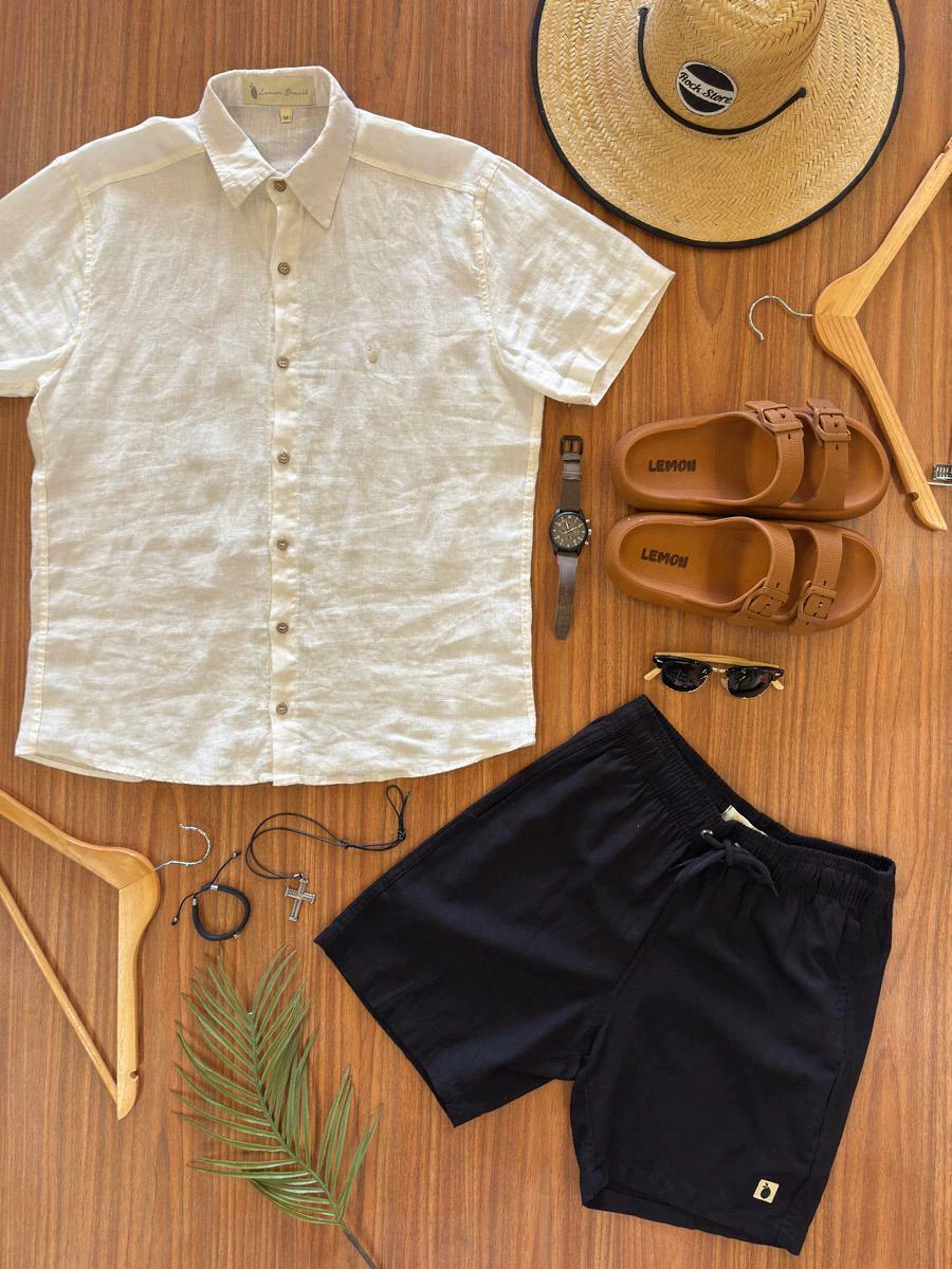 Camisa 100% Linho Lemon Brasil