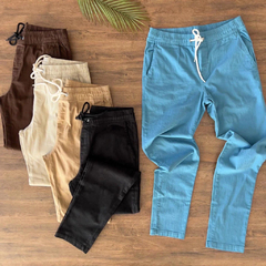 calça de sarja Lemon Azul - comprar online