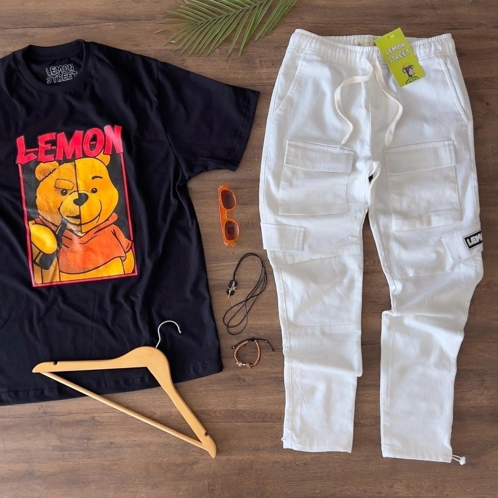 calça cargo Lemon Street Off White