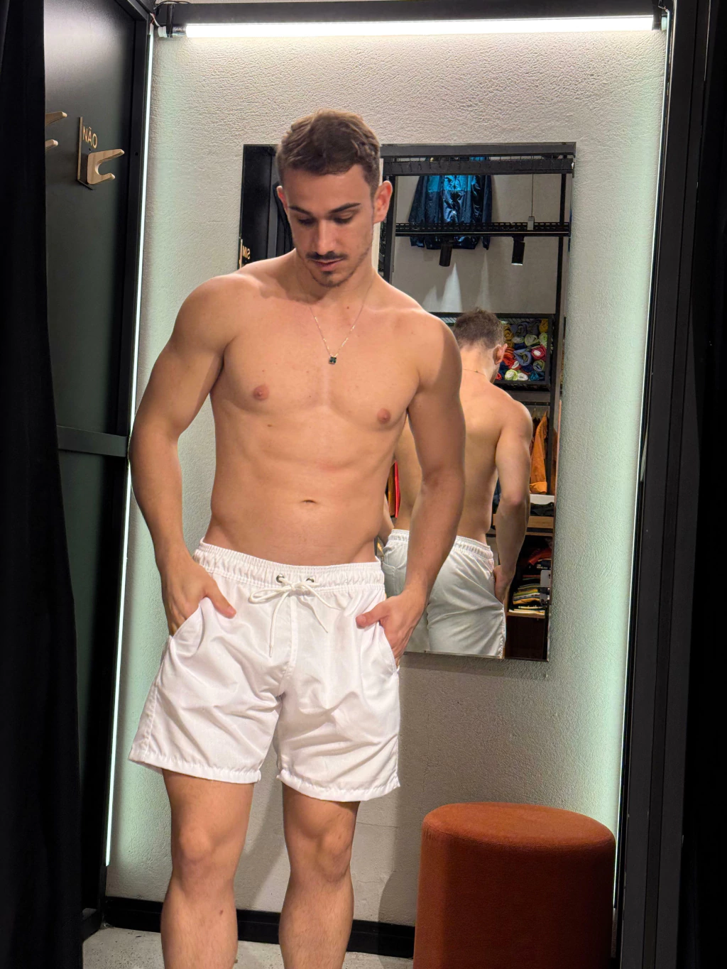Short Lemon Ripstop branco
