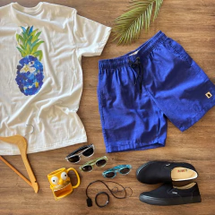 T-shirt Lemon abacaxi azul
