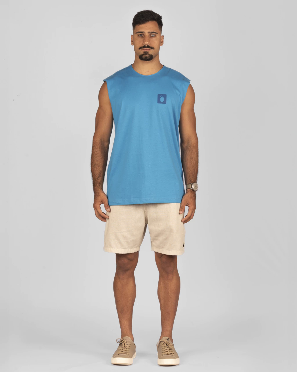 Regata Machão básica azul