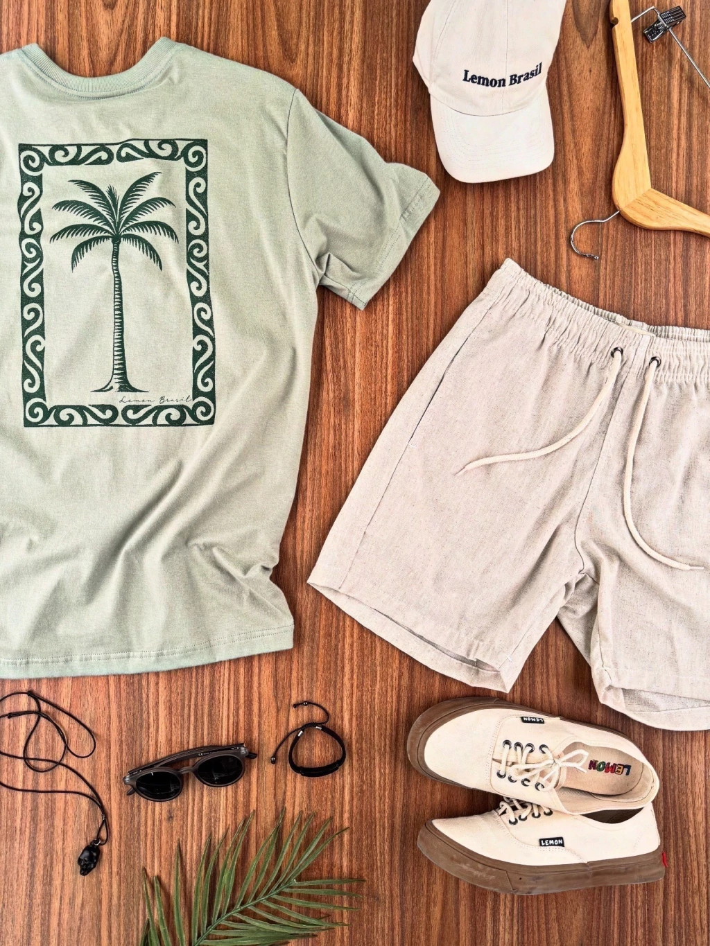 T-shirt Lemon tucano coqueiro verde