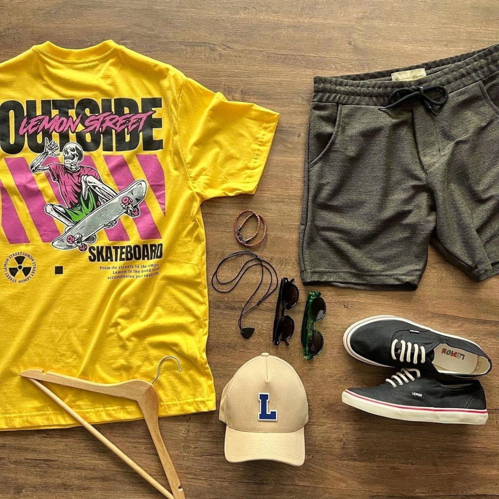 T-shirt Lemon Street esqueleto