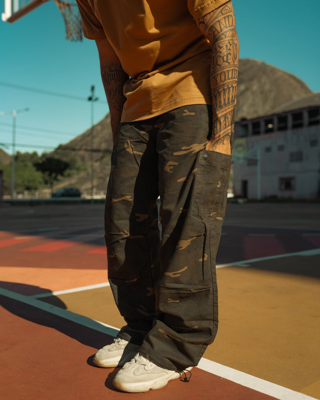 calça cargo Lemon Street camuflada