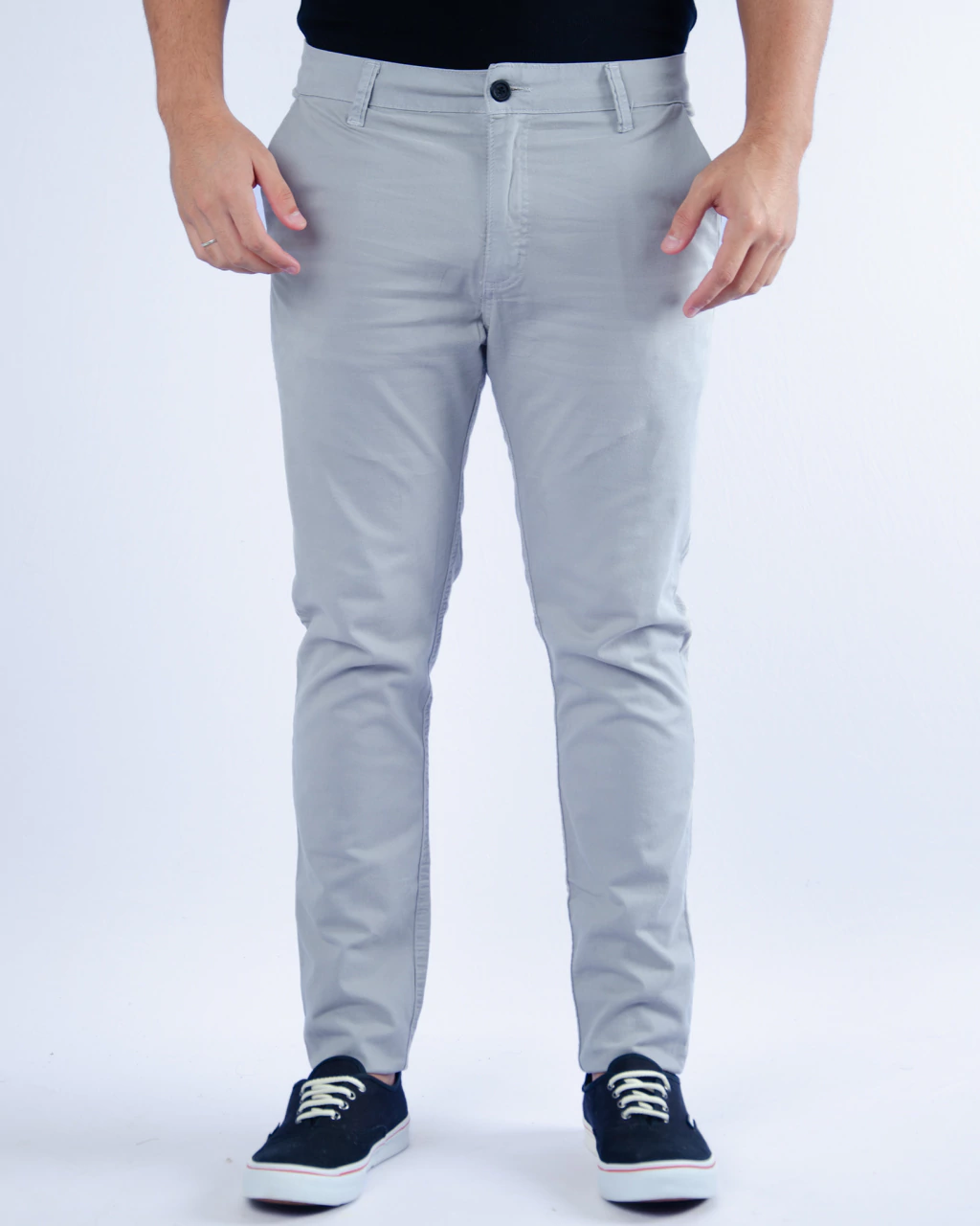 Calça Chino com elastano Lemon Brasil cinza
