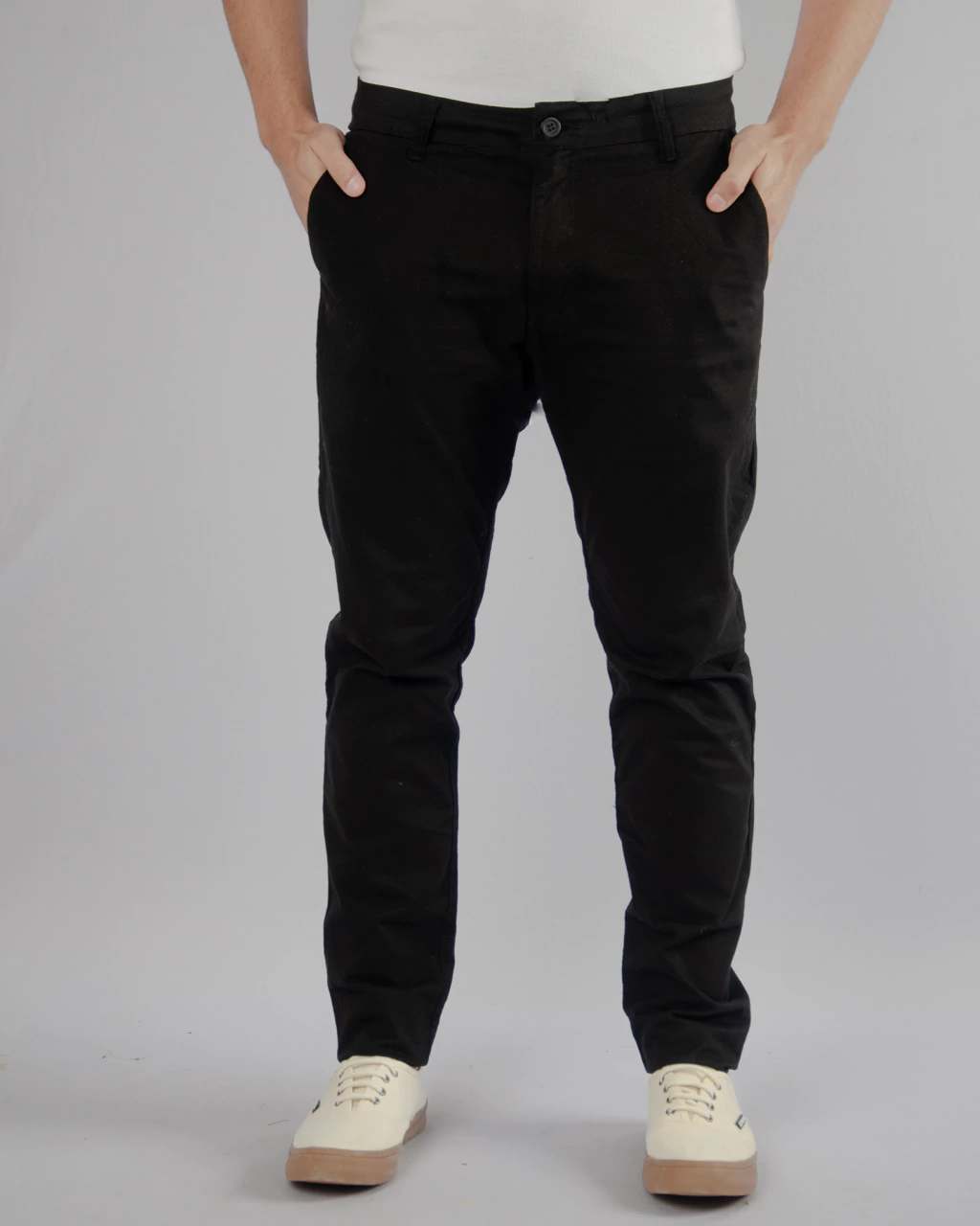 Calça Chino com elastano Lemon Brasil preta