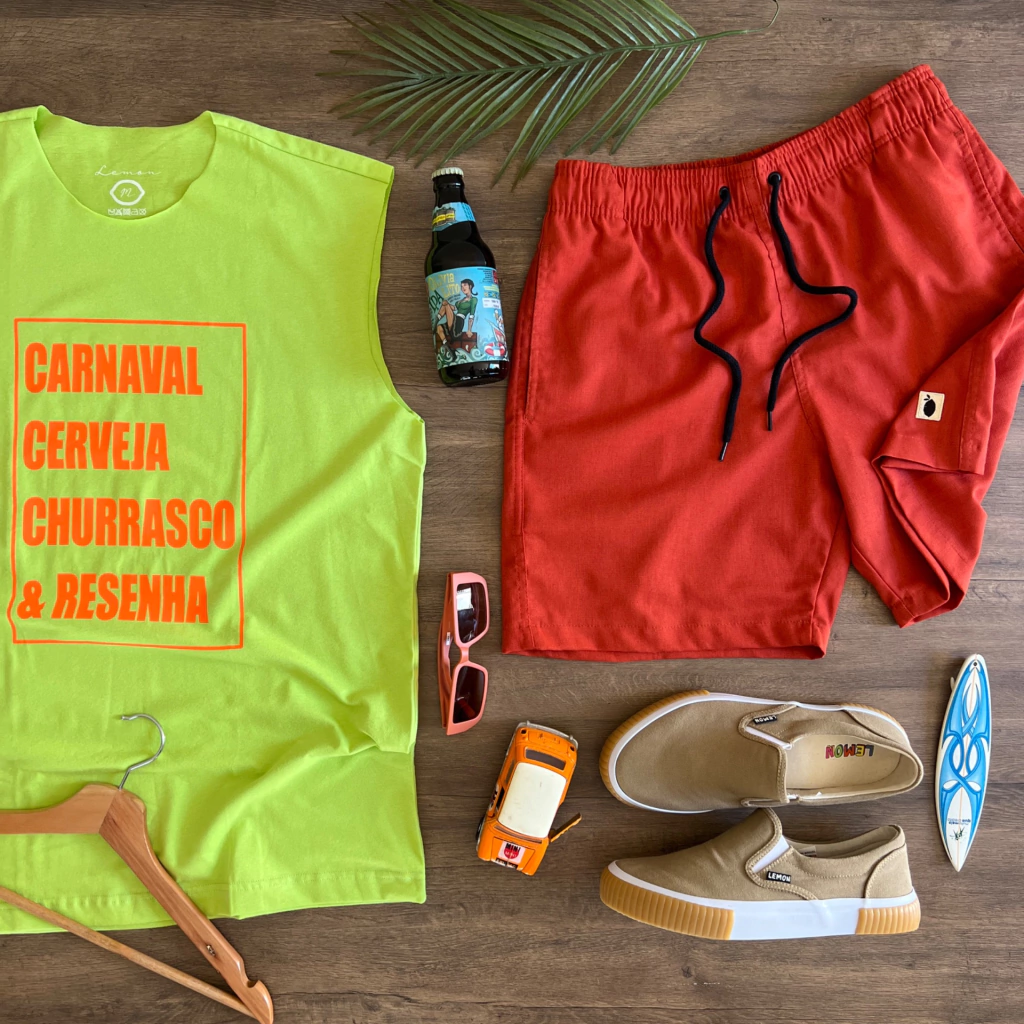 Regata machão Lemon Carnaval