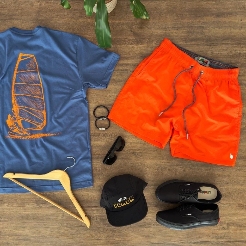 Beach Short Resort Lemon orange
