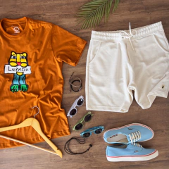 T-shirt Lemon leopardo