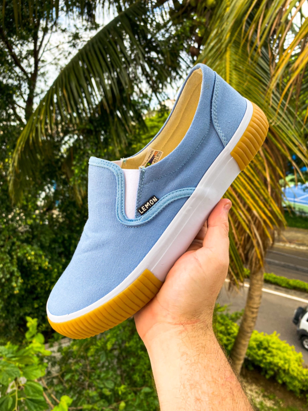 Tênis Lemon Azul sem cadarço