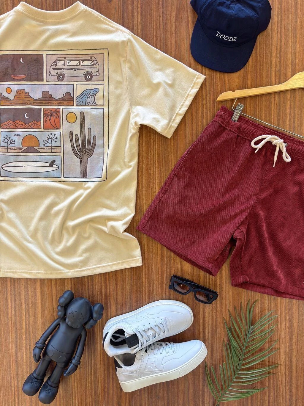 T-shirt Doodz Street Surf Desert