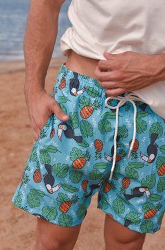 Beach Short Lemon tucano e abacaxi - loja online