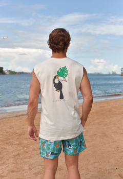 Beach Short Lemon tucano e abacaxi na internet