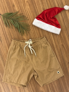 Short linho Lemon ocre