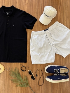 Camisa gola polo Lemon Brasil preta