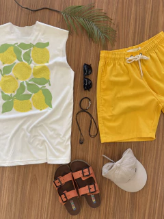 Regata machão Lemon limao