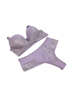 CONJUNTO DE LINGERIE PLUS SIZE ANA, FIO DUPLO DE POLIAMIDA - comprar online