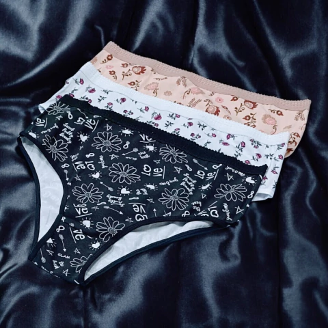 KIT 6 CALCINHAS TANGA BORNEL ALGODÃO COM COS ALTO ATACADO - comprar online