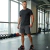 Bermuda masculina poliamida com cós elástico bolso fitness