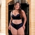 CONJUNTO DE LINGERIE PLUS SIZE TANGA COS ALTO CITY POLIAMIAM - comprar online