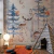 Papel de Parede para Quarto Infantil Aquarela de Bosque Encantado com Diversos Animais