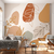 Papel de Parede Boho Floral Terroso com Folhas Grandes