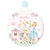 Porta maternidade decorativo com a Princesa Cinderela e um castelo, ideal para decoração infantil.