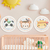 Kit de 3 Quadros Decorativos Infantil Redondo de Girafa, Panda e Macaquinho Fofo - comprar online