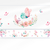 Faixa decorativa adesiva infantil com borboletas e flores em tons suaves.