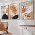 Kit 3 Quadros Decorativos Boho floral line art - comprar online