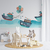 Papel de Parede Infantil de Barcos em Alto Mar em Aquarela - PP Nº10