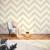 Papel de Parede Chevron Amarelo e Branco - PP Nº104