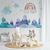 Papel de Parede Infantil de Montanhas e Arco-Íris em Aquarela - PP Nº57