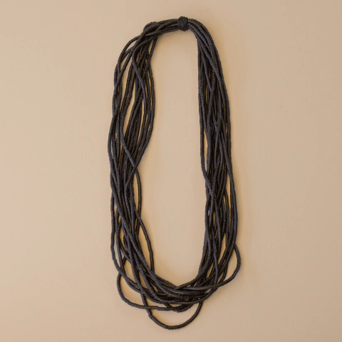 Colar Indígena em Semente Natural de Tucum 12 voltas