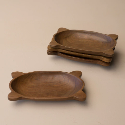 Gamela Petisqueira em Madeira - Pequena (Unidade)