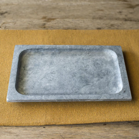Prato Retangular em Pedra Sabão
