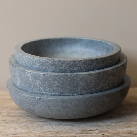 Trio de Saladeiras em Pedra Sabão