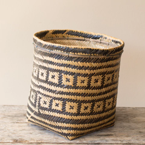 Cesto Indígena Urutu em Fibra Natural