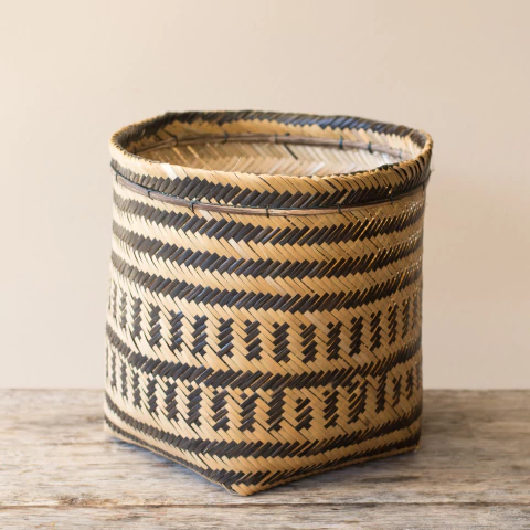 Cesto Indígena Urutu em Fibra Natural