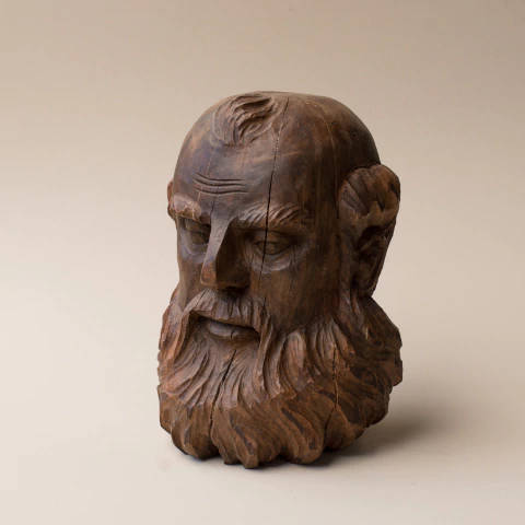 Cabeça Profeta em Madeira - Mestre Nicola