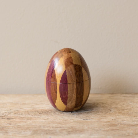 Caixa Ovo em Marchetaria 16x11