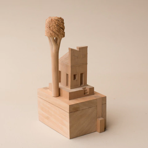 Caixa Segredo em Madeira