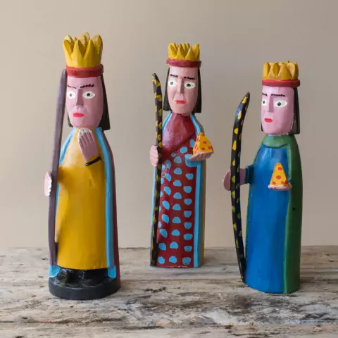 Três Reis Magos em Madeira - Francisco Graciano