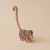 Miniatura Indígena Macaco em Madeira - Etnia Terena